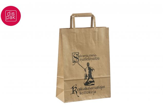 edullinen litte�kannikkeinen ekopaperikassi logolla 