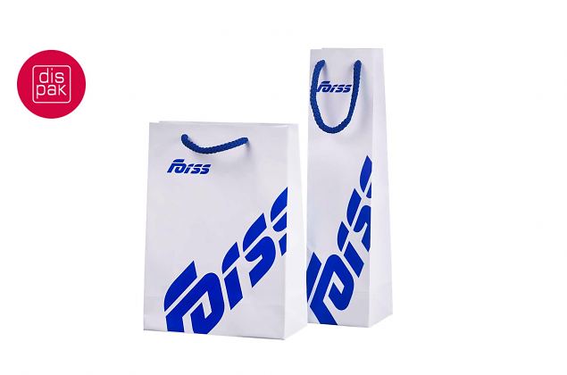 K�sintehdyt luksuspaperikassit painatuksella 