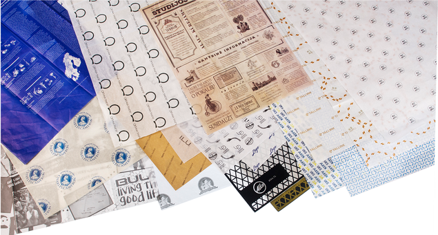 Lyxiga Silkespapper med Tryck av Allra H�gsta Kvalitet