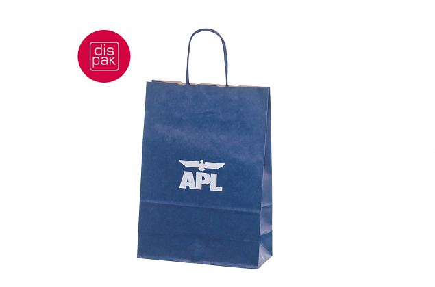 bl� papirposer med logo 