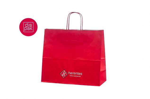 r�de papirposer med trykk 