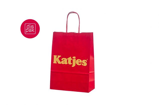 billig r�d papirpose med trykk 