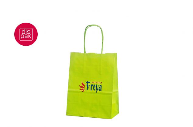 lysegr�nne papirposer med logo 