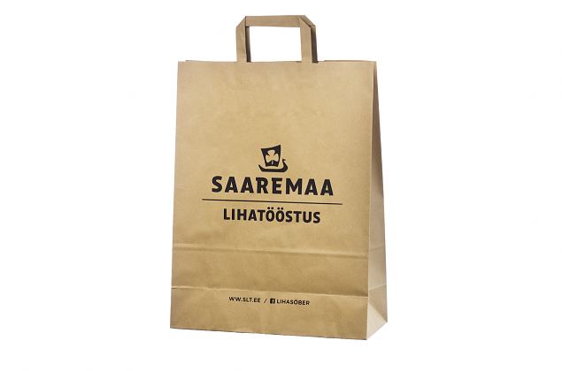 Kest�v� ja hyv�nn�k�inen litte�kannikkeinen voimapaperikassi. Toimitus Suomeen sis�ltyy hintaan. V