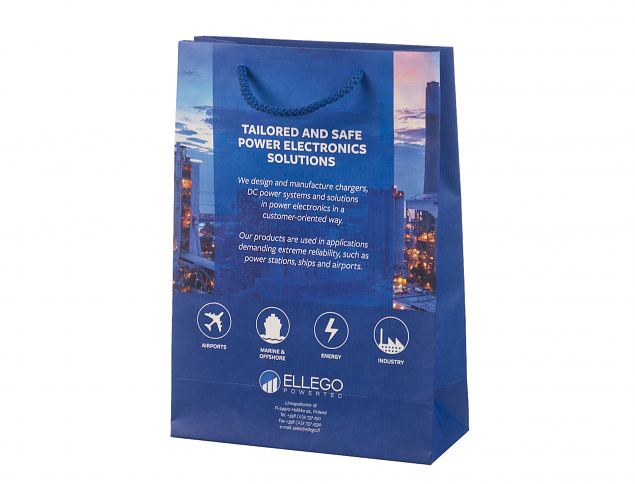 Slitesterk og lekker h�ndlaget papirpose. Frakt til Norge er inkludert i prisen. Velg enten med el