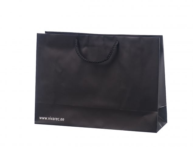 Lekker, h�ndlaget eksklusiv papirpose av topp kvalitet. Kan trykkes med selvvalgt logodesign. 