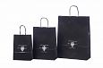 sort papir pose med logo | Galleri af v�rker- sort papirsposer med tryk billig sort papirspose 