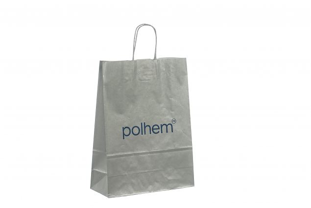 s�lv papirspose med print 