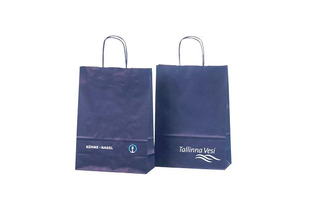 bl� papperskassar med tryck 