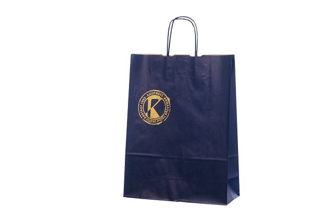 Snygg bl� papperskasse i h�g kvalitet. Kan skr�ddarsys med personlig logga. Finns i flera storleka