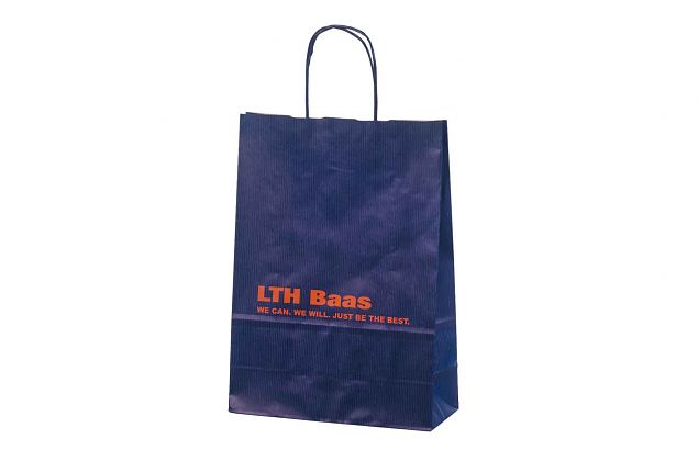 Bl� papperskasse med personligt tryck. Minsta orderantal med personligt tryck �r bara 50 st. Lever