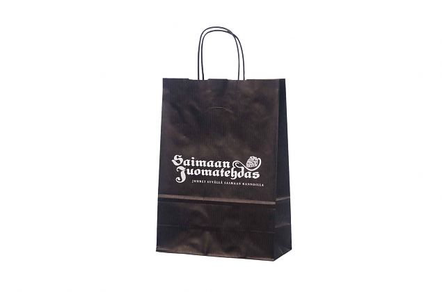 "Stark, h�gklassig svart papperskasse. Kan f�s med personligt tryck. Stark, h�gklassig svart 