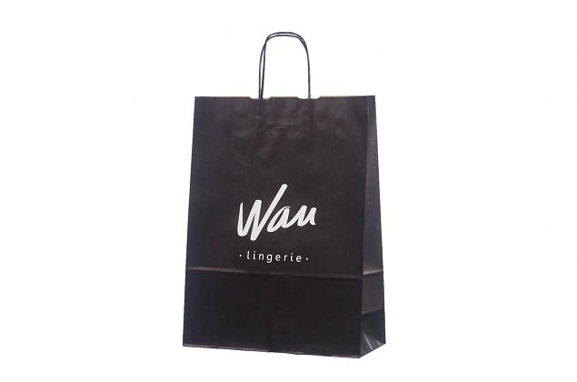 Elegant svart papperskasse i h�g kvalitet. Frakt till Sverige �r kostnadsfri. 