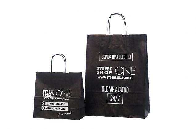 H�llbara och snygga svarta papperskassar. Frakt till Sverige �r kostnadsfri. Kan skr�ddarsys med p