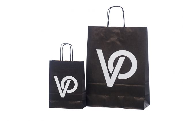 V�ldesignade, h�gklassiga svarta papperskassar. Minsta orderantal med personligt tryck �r bara 50 