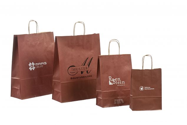 m�rkr�da papperskassar med tryck 