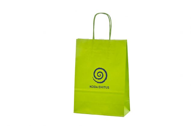 Stilfull ljusgr�n papperskasse i stark kvalitet. Gratis frakt till Sverige. Kan f�s med eller utan