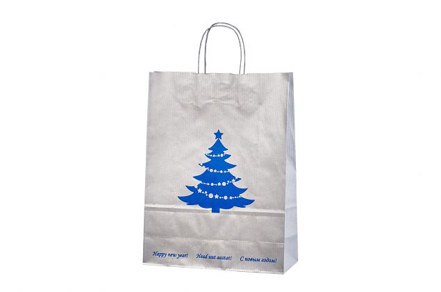 Stark, h�gklassig silverf�rgad papperskasse. Gratis frakt till Sverige ing�r. Kan f�s med eller ut