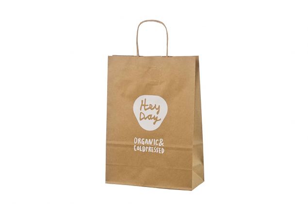 V�ldesignad och praktisk ekologisk papperskasse. Minsta orderantal med personligt tryck �r 50 st. 