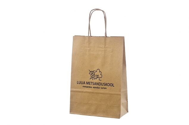 Snygg ekologisk papperskasse i h�g kvalitet. Kan skr�ddarsys med personlig logga. Finns i flera st