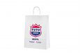 white kraft paper bag with print | Galleri-White Paper Bags with Rope Handles strong white kraft p