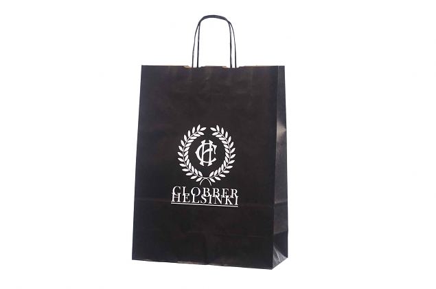 Paberkotid on valmistatud kvaliteetsest ja tugevastmusta v�rvi kraftpaberist. Kotile saab peale tr