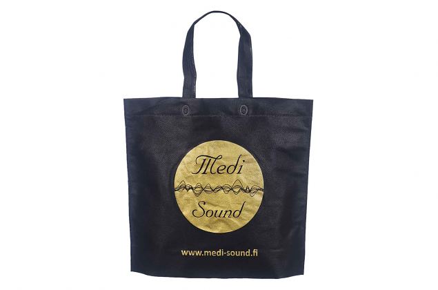 Musta v�rvi riidest kott, mis on valmistatud tugevast non woven kangast. V�iksematele kogustele, a