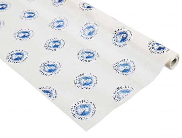 Vi tilbyr f�rsteklasses silkepapir med selvvalgt trykkdesign – minstebestilling er 500 ark. 