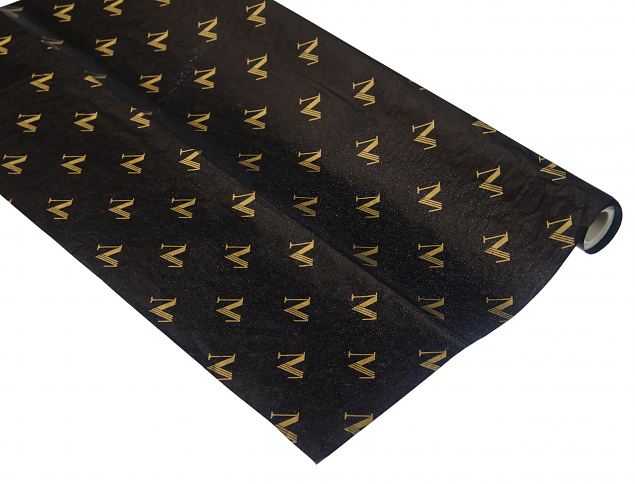 Stilig silkepapir med trykk. Minstebestilling er 500 ark, men vi kan ogs� h�ndtere bestillinger p�