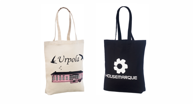 Kangaskassi omalla painatuksella. Kassien minimim��r� on 50. 