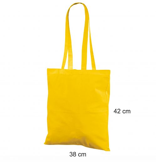 Edullinen keltainen puuvillakassi 