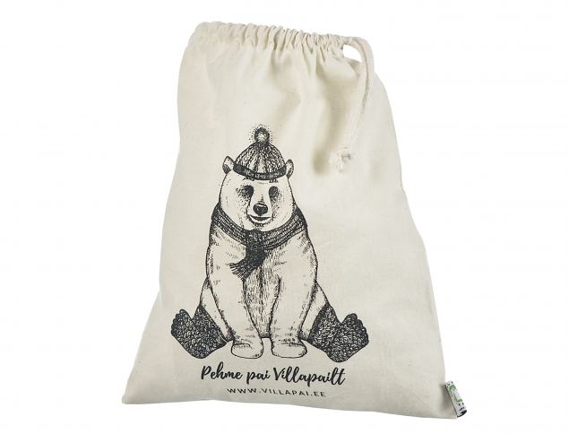 N��riga puuvillased tekstiilkotid.