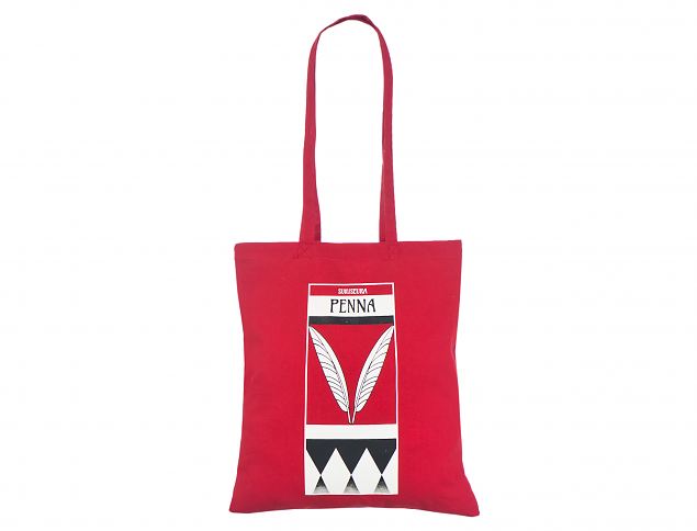 Punast v�rvi riidest kott personaalse tr�kiga. Tr�kiga kottidele miinimum kogus alates 50 kotist. 