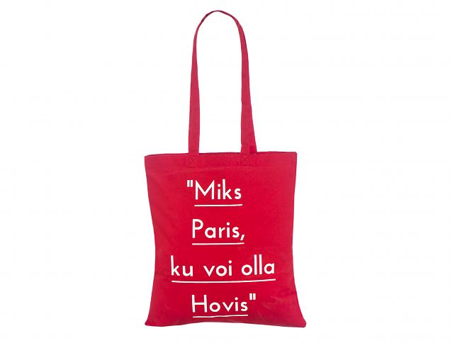 Logoga punast v�rvi riidest kott . Tr�kiga kottidele miinimum kogus alates 50 kotist. Helista mei