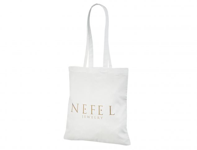 Valged riidest konverentsikotid. Konverentsikottidele on v�imalik peale tr�kkida logo 1 kuni 4 v�r