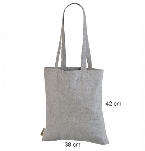 Harmaa kierr�tyspuuvillakassi 