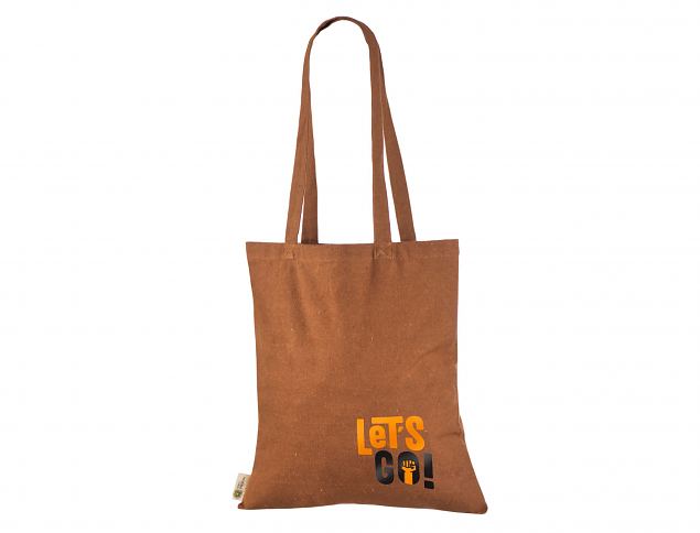 Hyvin suunniteltu ruosteenv�rinen kierr�tyspuuvillakassi kest�v�ll� laadulla. Minimitilausm��r� om