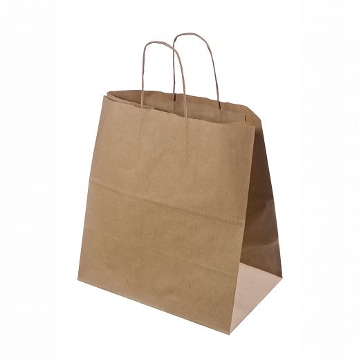 Pruun take away paberkott m��tudega 32x19x34 cm