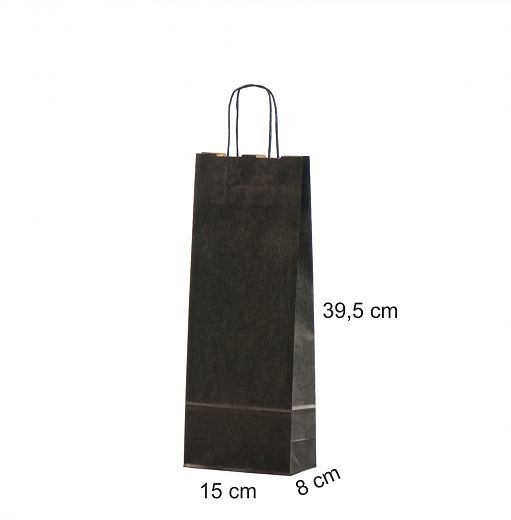 Musta pullokassi ny�risankainen 15x8x39,5 cm