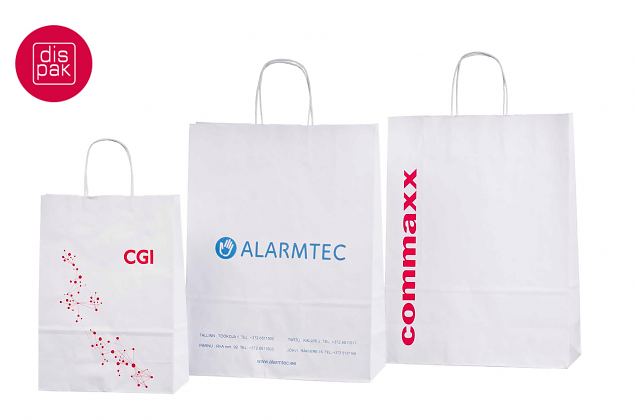 n��rsangadega valged paberkotid 