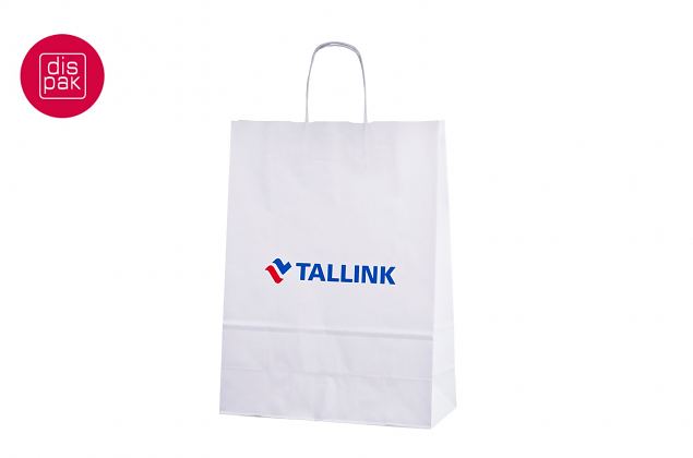 n��rsangadega tr�kiga valge paberkott 