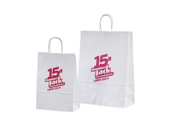 Valged paberkotid on hinnaklassilt soodsad ja samuti on neile hea peale tr�kkida �he v�i enam v�rv