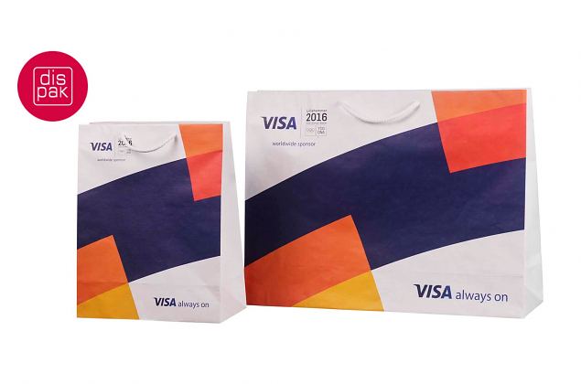 erinevate suurustega lamineeritud paberist valmistatud eritellimusel paberkotid tr�kiga 