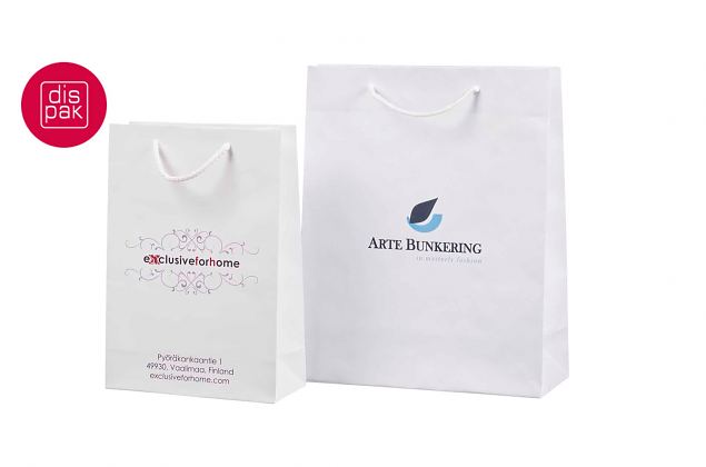 erineva suurusega eritellimusel paberkott n��rsangadega 