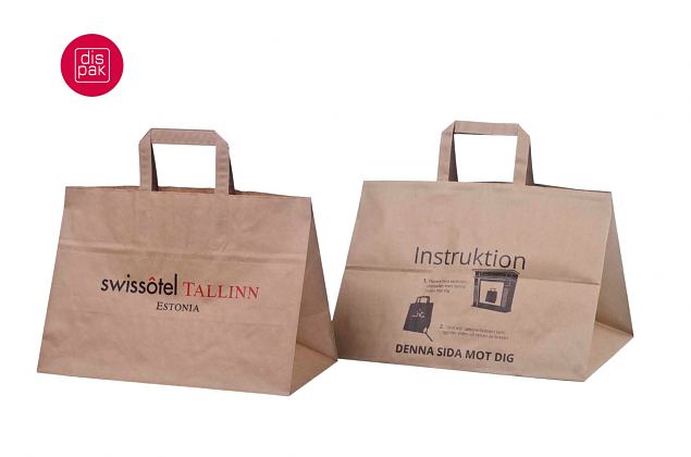 laia p�hjaga take away kott toidu kaasa pakkimiseks 