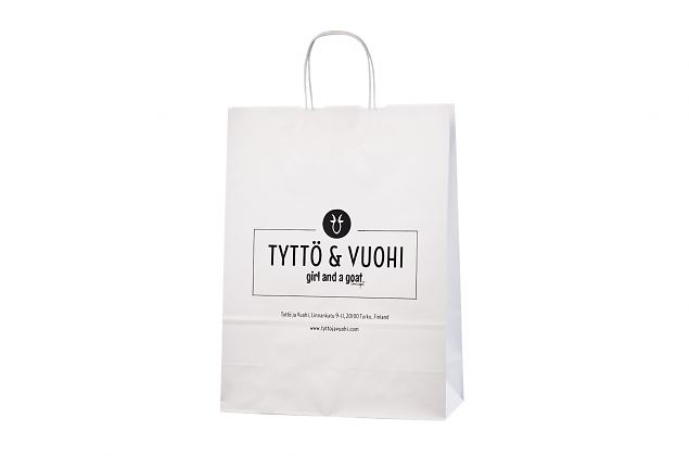 Valge paberkott on valmistatud tugevast paberist. Valikus erinevad suurused valget v�rvi paberkott