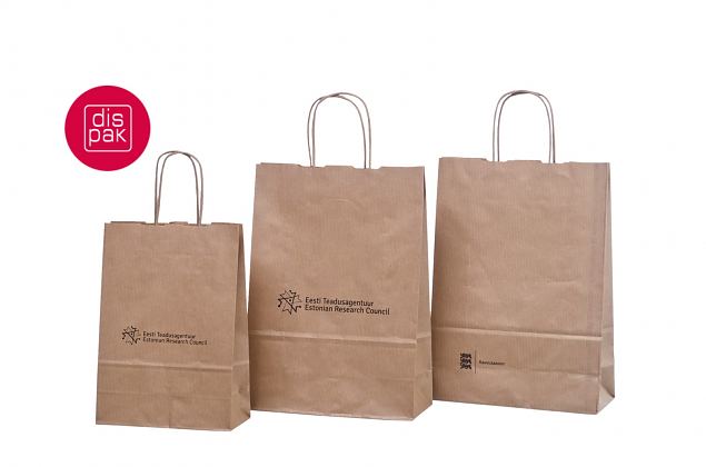 Spiraal pabersangadega pruun paberkott� 