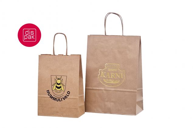 pruunidele paberkottidele saab tr�kkida rohkem kui 1 v�rviga logo 