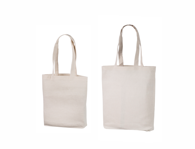 Naturaalsest v�rvimata kangast kotid on 210 gr. puuvillast